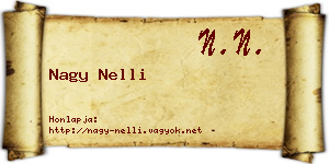 Nagy Nelli névjegykártya